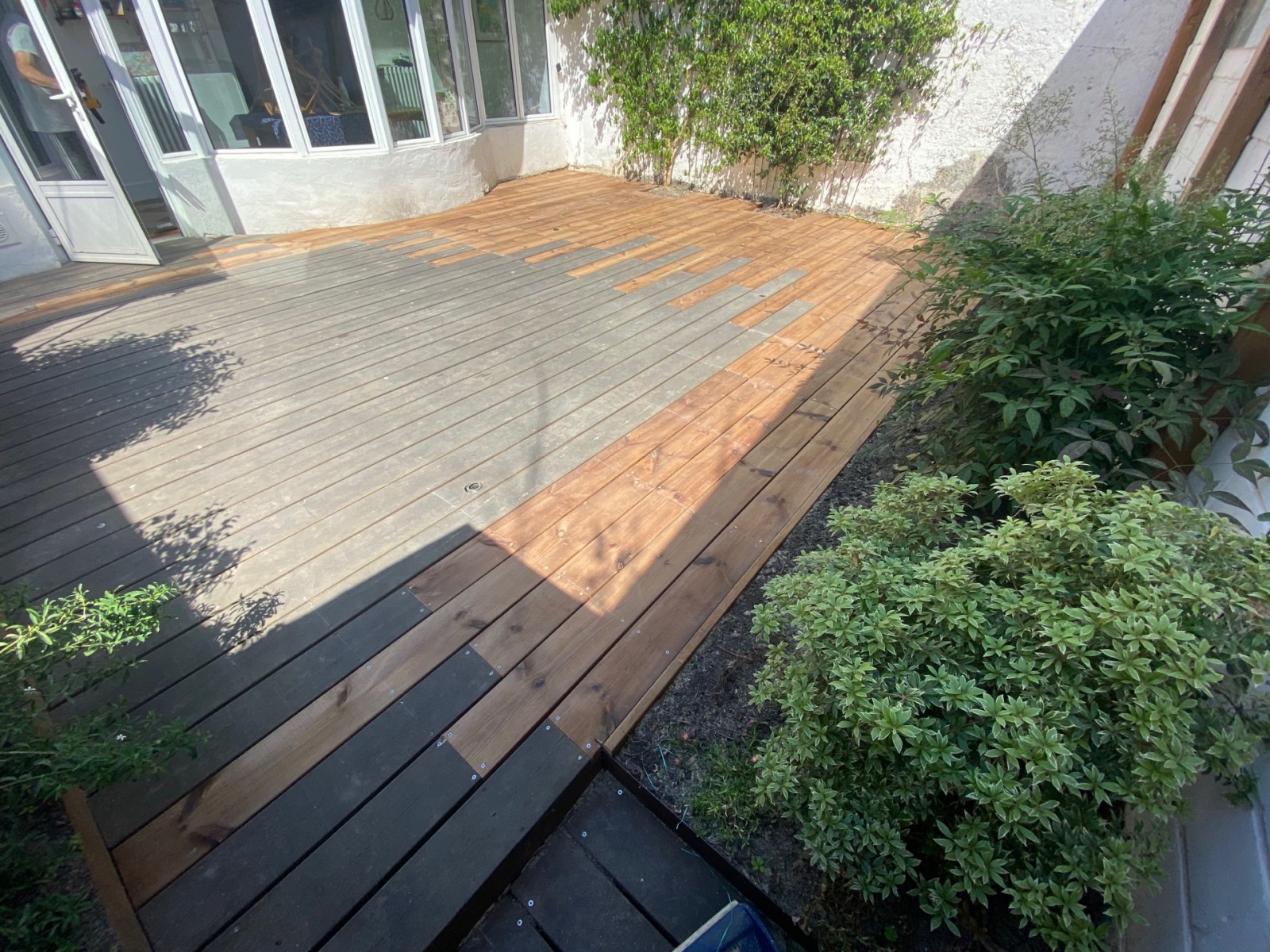 Agrandissement d’une terrasse de 15 m² échappe au centre de Talence proche de Bordeaux