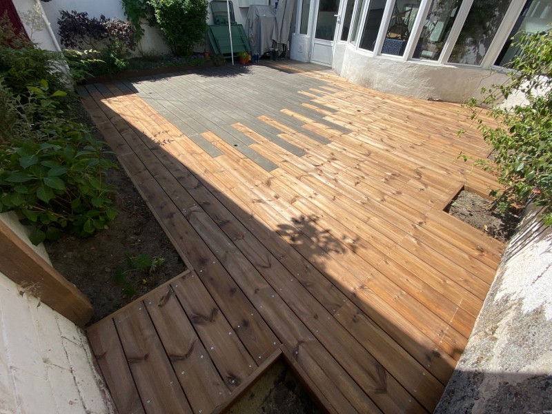 Agrandissement d’une terrasse de 15 m² échappe au centre de Talence proche de Bordeaux