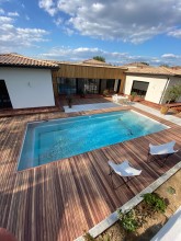Notre zone d'activité pour ce service Poseur de terrasse en bois composite sur-mesure avec finition antidérapante et  avec trappe coulissante